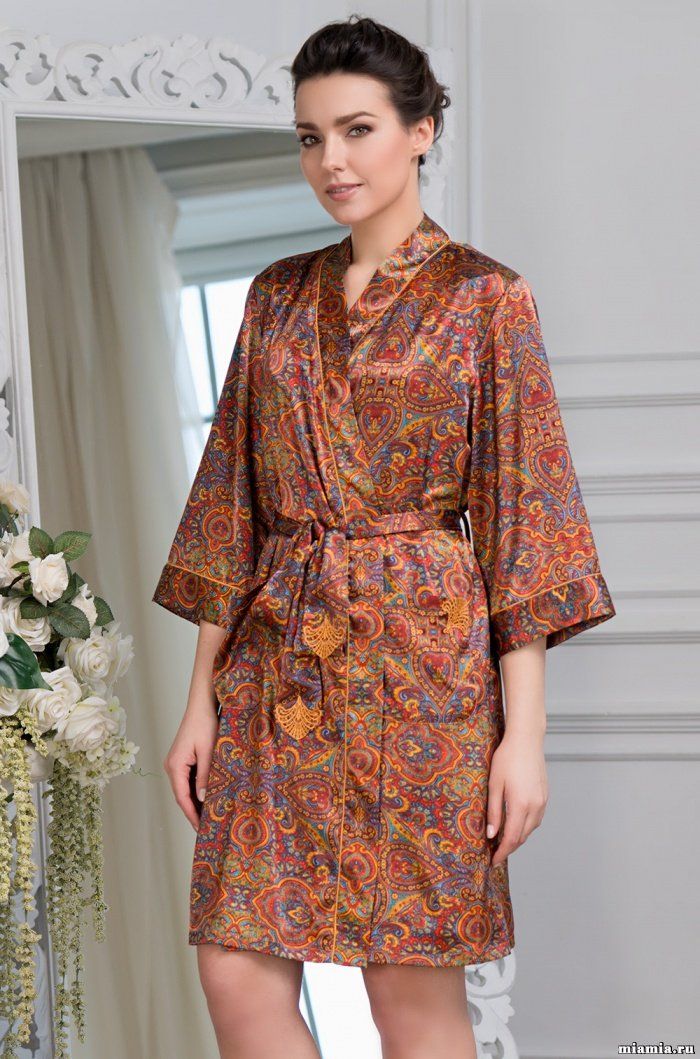 Короткий халат Mia-Amore 3413 "Dayana"