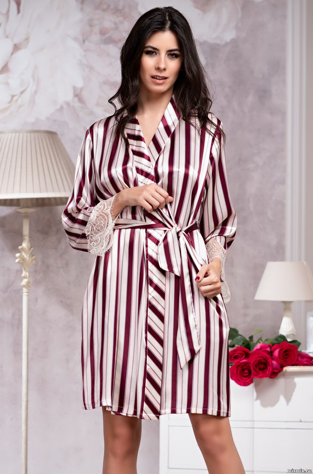 Короткий халат Mia-Amore 8483 "Normandia"