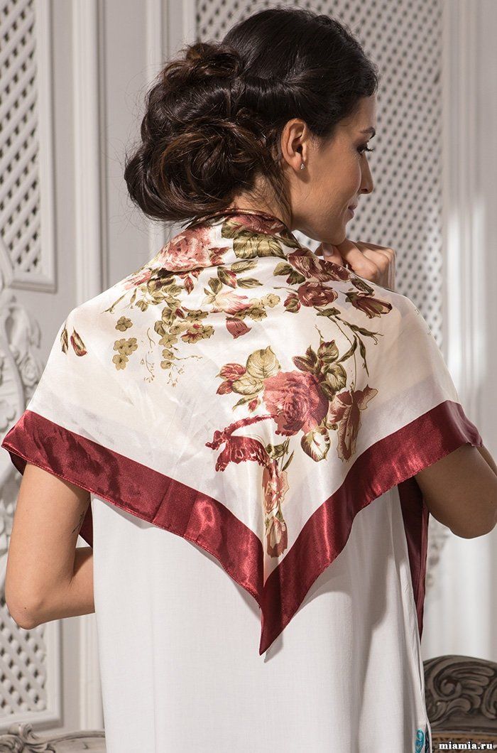 Платок VivaDiva искусственный шелк купить оптом 1032_003