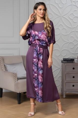 Комплект блуза и широкие брюки Mia-Amore 4456 "Kameya"