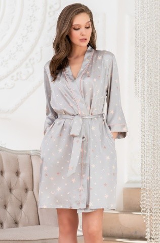 Короткий халат Mia-Mella 7073 "Stars"
