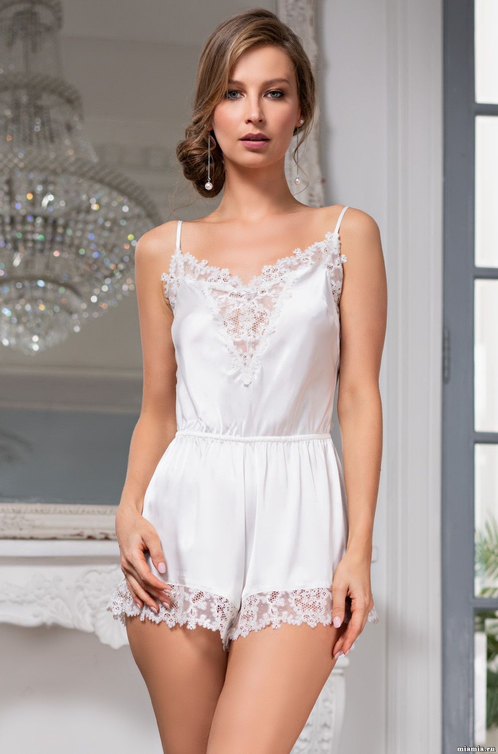 Игривый комбидресс Mia-Amore 3555 "White Swan"