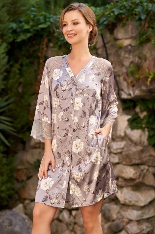Короткая рубашка с поясом Mia-Amore 3587 "Gracia"