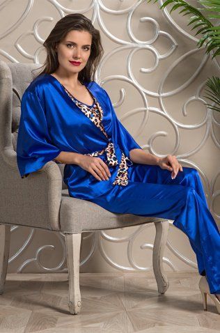 Комплект из топа, брюк и жакета Mia Sofia 9866 "Naomi" оптом MiaMia