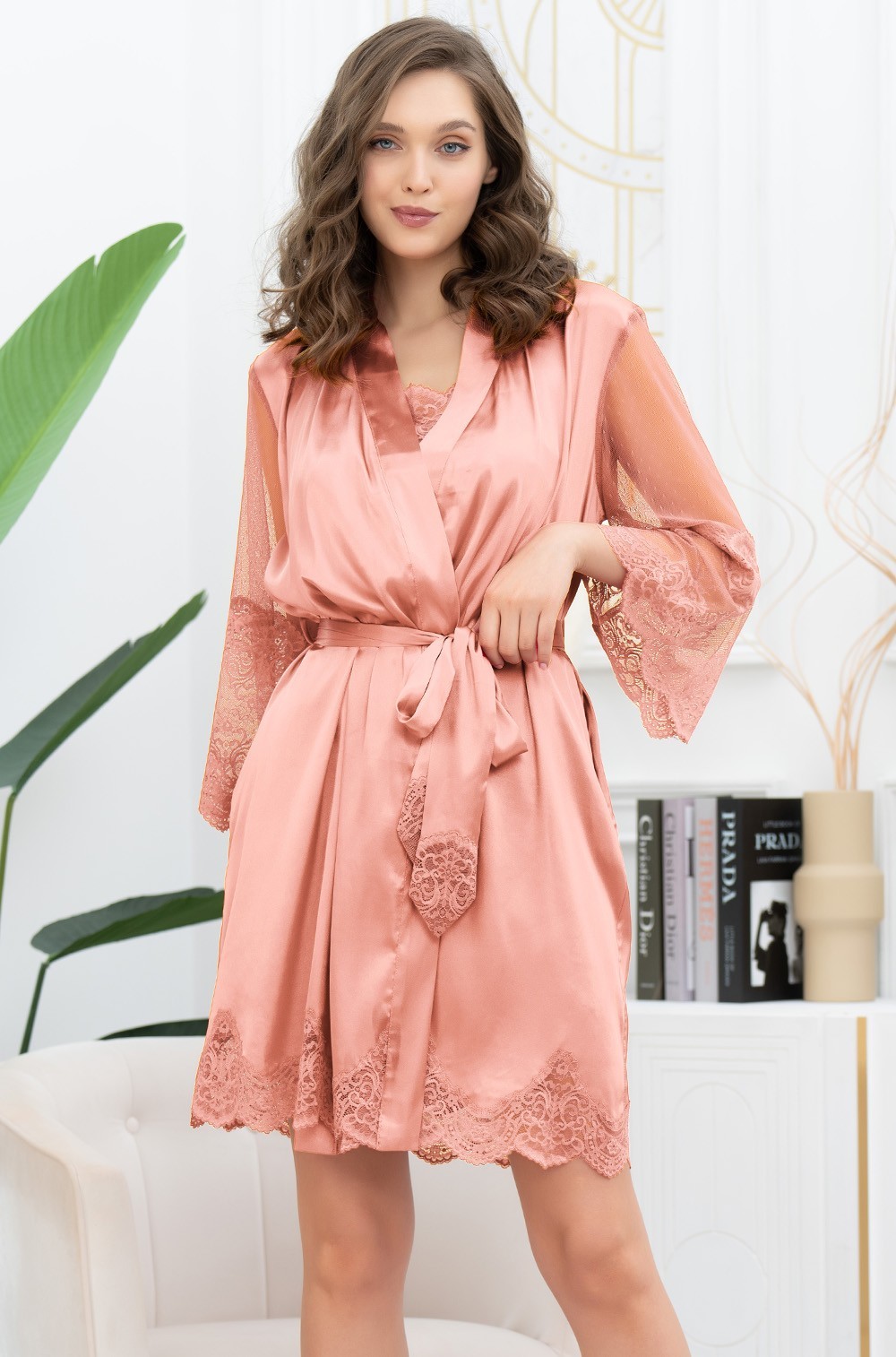 Короткий халат Mia-Amore 3893 "Aurelia"