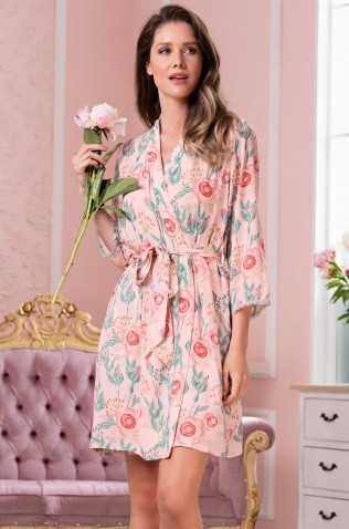 Короткий запашной халат Mia-Amore 1683 "'Nadin''