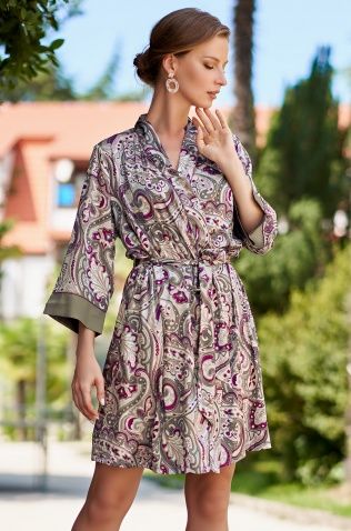 Короткий халат Mia-Amore 3613 "Estel"