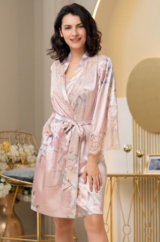 Короткий запашной халат Mia-Amore 3723 "Milinda"