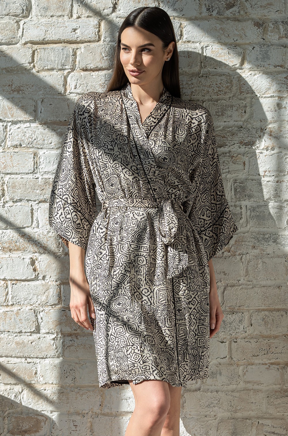 Короткий халат  Mia-Amore 3993 "Runa"