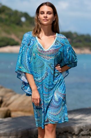 Короткая туника с широкими рукавами Mia-Amore 8814 "Mirage"