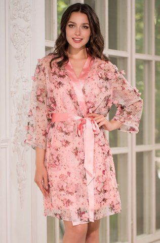 Короткий халат Mia-Amore 8093 "Lily"