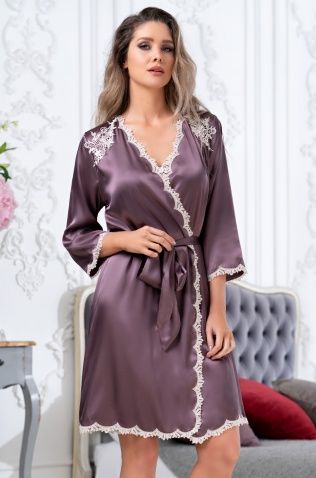 Короткий халат с запахом Mia-Amore 3683 "Brigitte"
