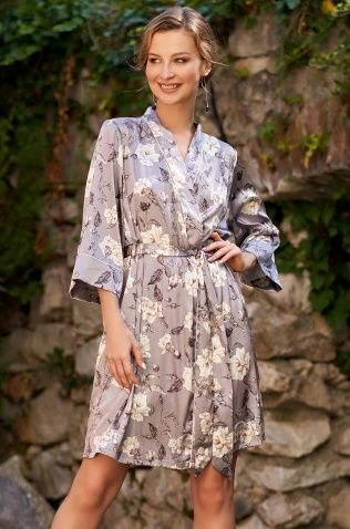 Короткий халат Mia-Amore 3583 "Gracia"