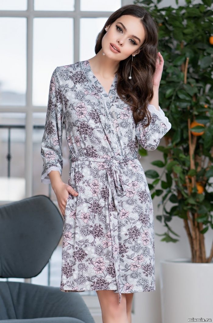 Короткий халат Mia-Mella 6863 "Gretta"