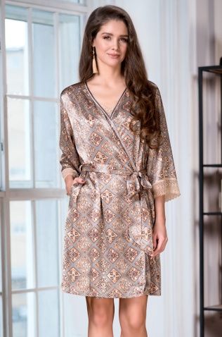 Короткий халат - кимоно Mia-Amore 3463 "Sevilia"