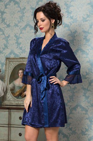 Короткий халат Mia-Amore 9533 "Angelina Deluxe"