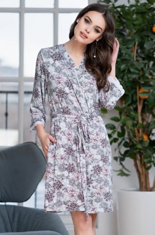 Короткий халат Mia-Mella 6863 "Gretta"