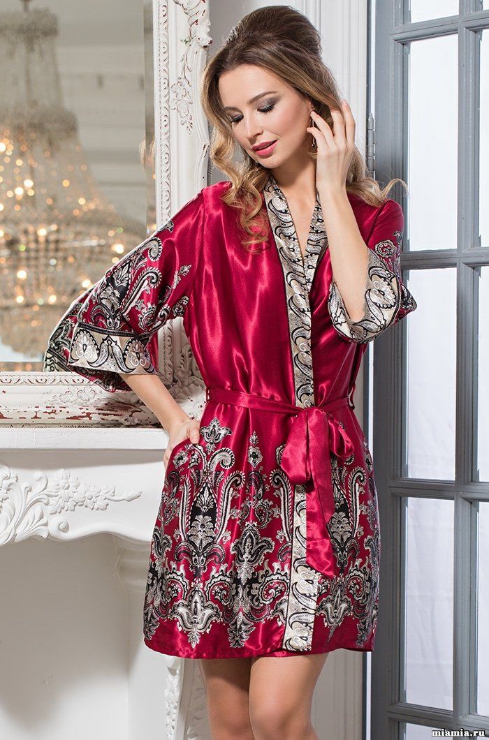 Короткий классический халат Mia-Amore 3143 "Justin"