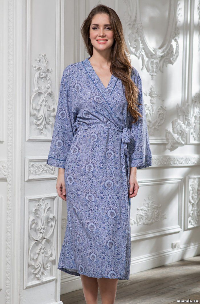 Длинный халат 6439 "Lia" Mia Amore