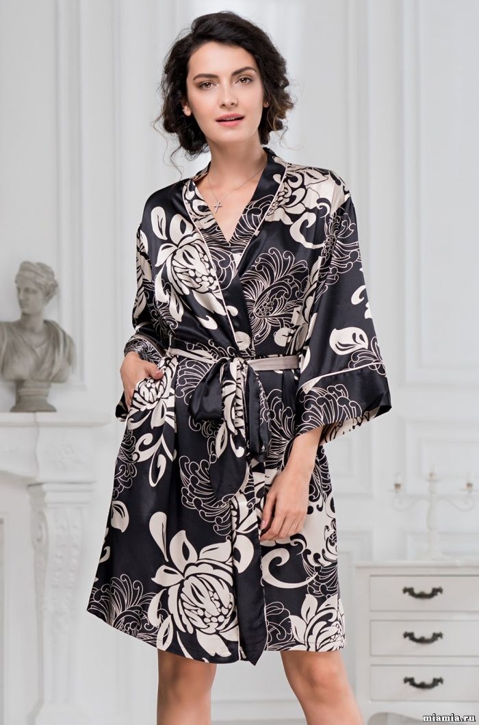 Короткий халат Mia-Amore 8443 ''Da Vinci''