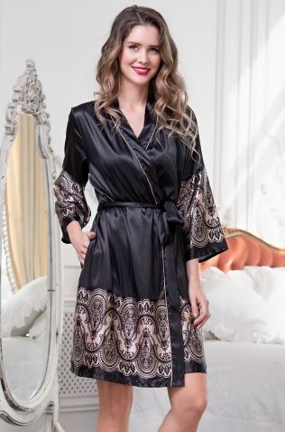 Классический короткий халат Mia-Amore 8933 "Lorein"