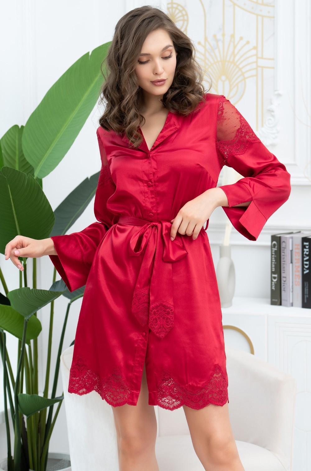 Короткий халат  Mia-Amore 3897 "Aurelia"