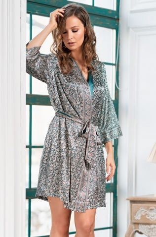 Короткий халат с запахом Mia-Amore 8983 "Valery"