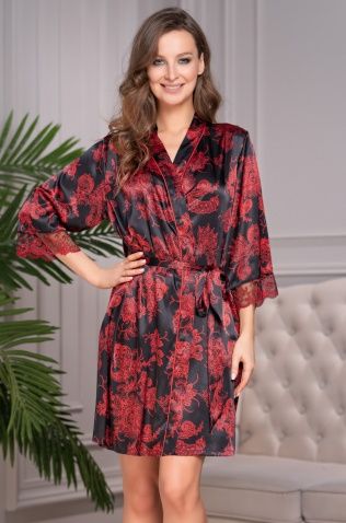 Короткий запашной халат Mia-Amore 8503 "Silvia"