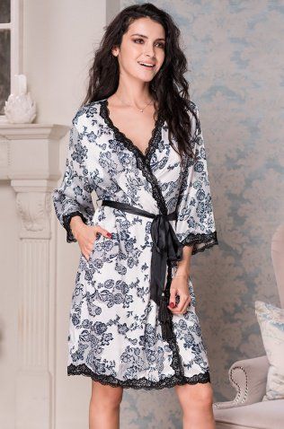 Короткий халат Mia-Mella 8163 "Paulina"