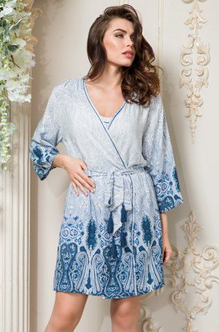 Короткий классический халат Mia-Sofia 6463 "Marika"
