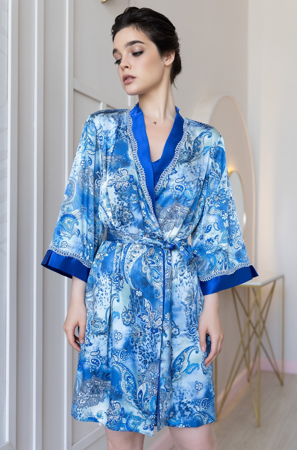 Короткий халат Mia-Amore 3093 "Ariel" 