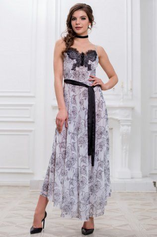 Длинное приталенное платье Mia-Amore 3238 "Nicoletta"