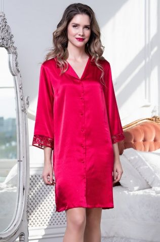 Короткий халат на пуговицах Mia-Amore 8587 "Marisia"