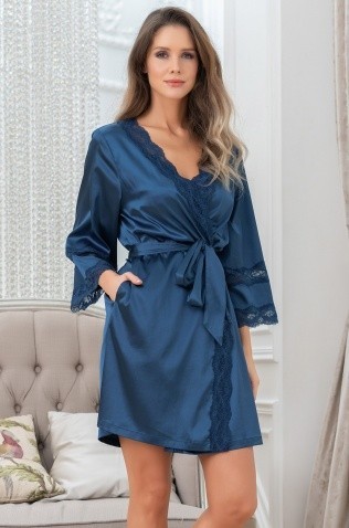 Короткий запашной халат Mia-Amore 3793 "Frida"