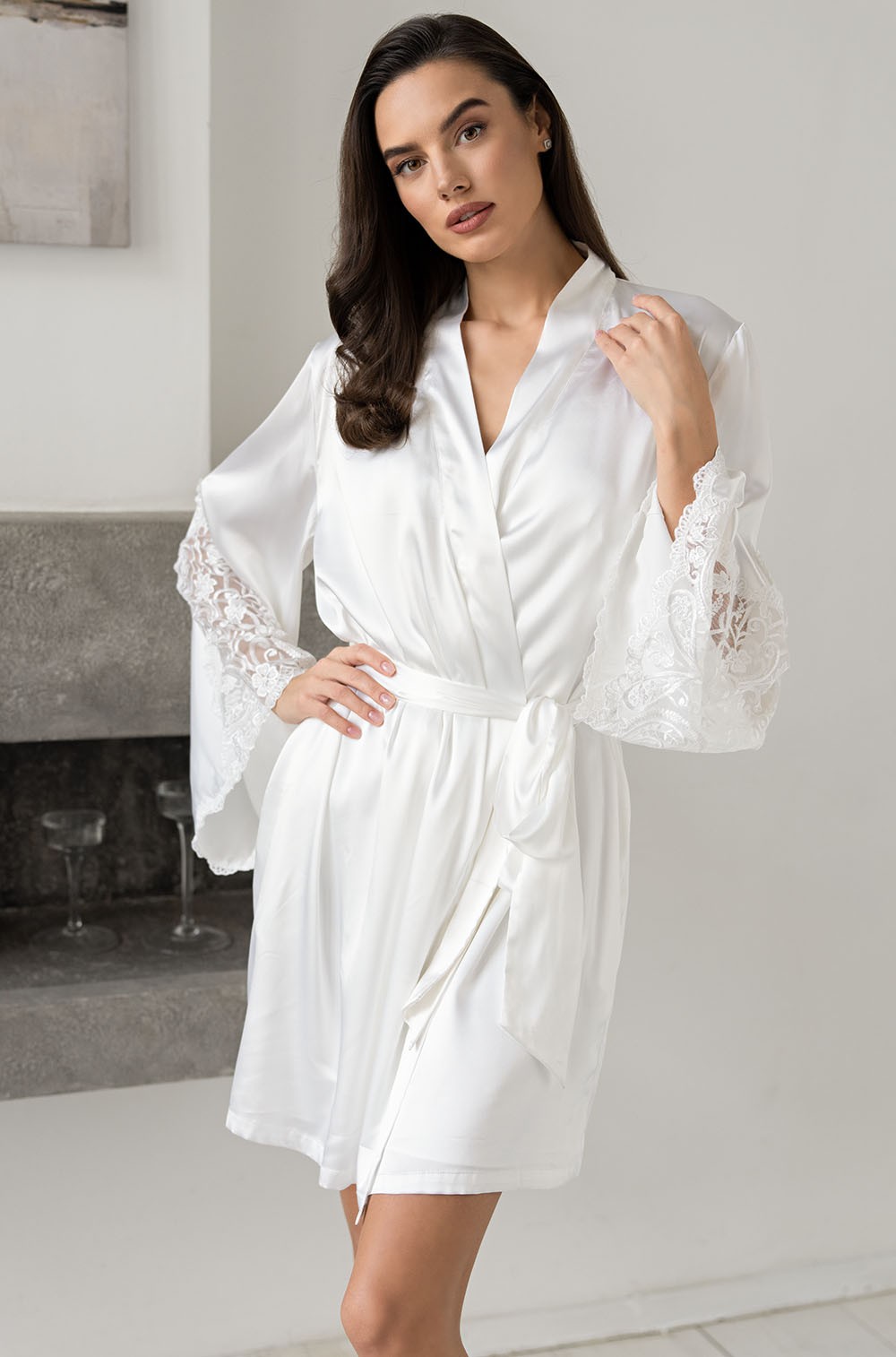 Короткий запашной халат Mia-Amore 3963 "Marjory"