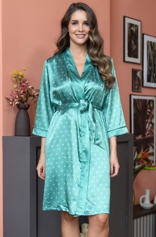 Короткий халат Mia-Mella 8943 "Clever"