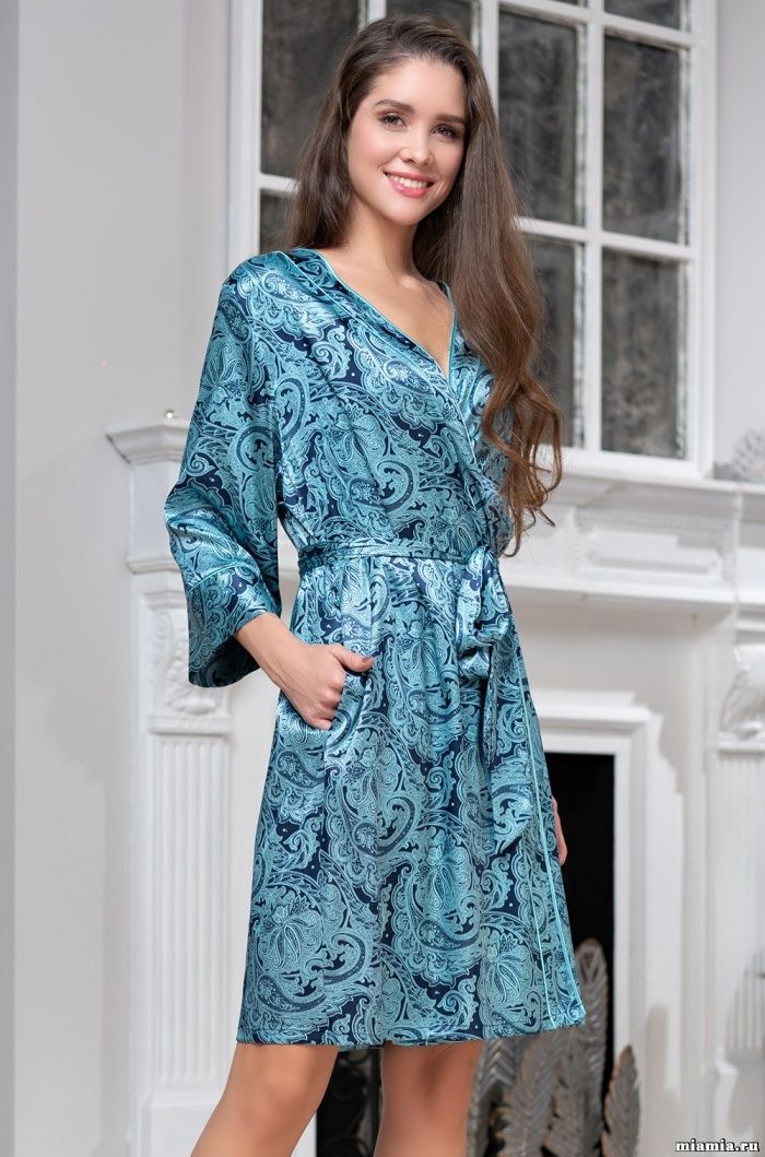 Короткий халат - кимоно 8473 Mia-Amore "Sintia"