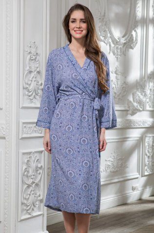 Длинный халат 6439 "Lia" Mia Amore
