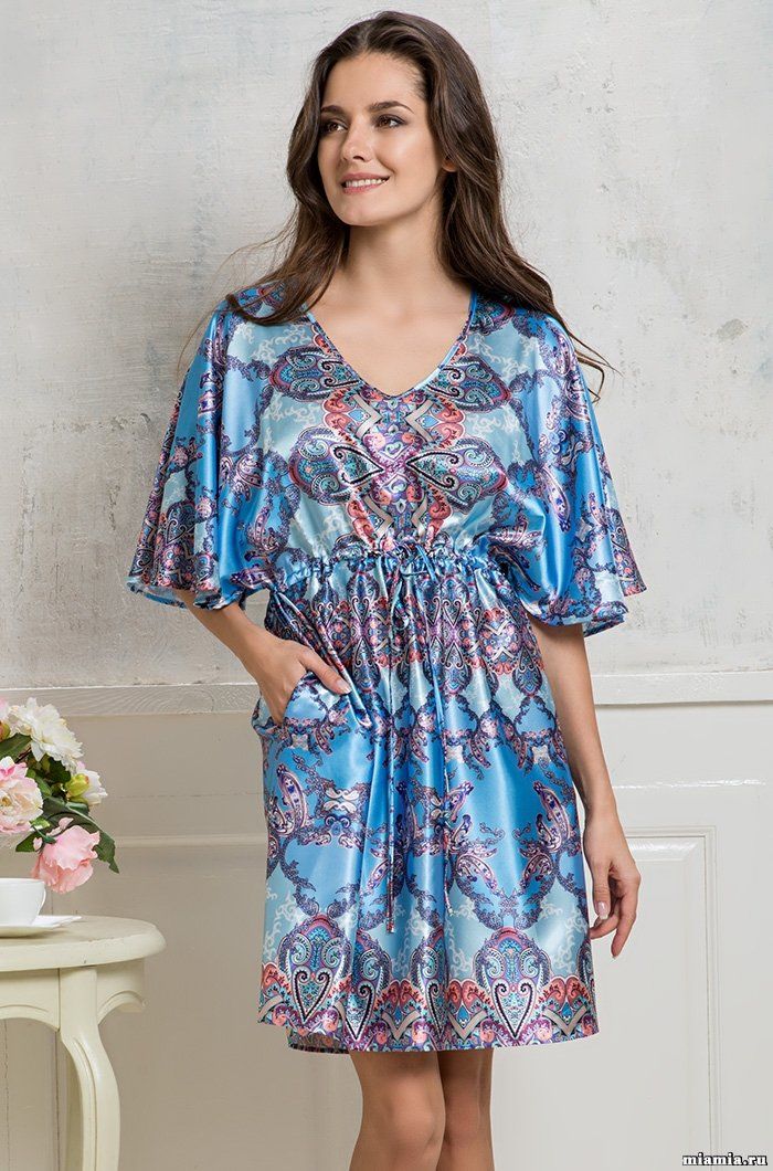 Короткая туника оптом Mia Sofia 9857 "Azzurra" 
