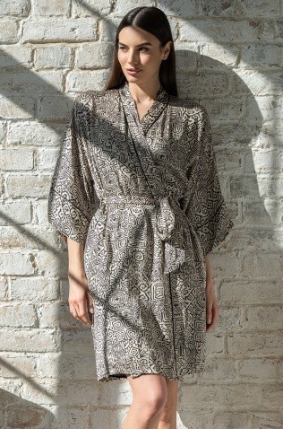 Короткий халат  Mia-Amore 3993 "Runa"