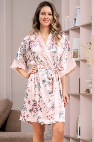 Короткий запашной халат Mia-Amore 7139 "Adriana"