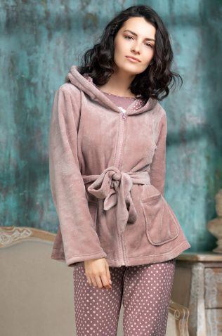 Кофта с капюшоном Mia-Amore 1608 "Coffee"