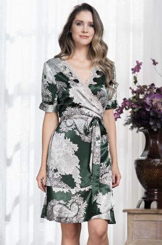 Короткий халат с запахом Mia-Amore 3703 "Agata"
