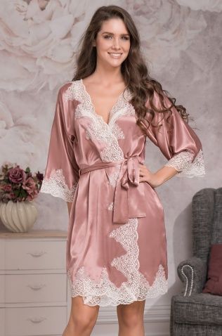 Короткий халат Mia-Amore 3443 "Marilin Deluxe"