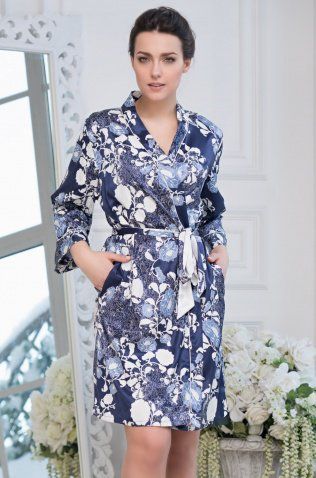 Короткий халат Mia-Amore 8233 "Pion"