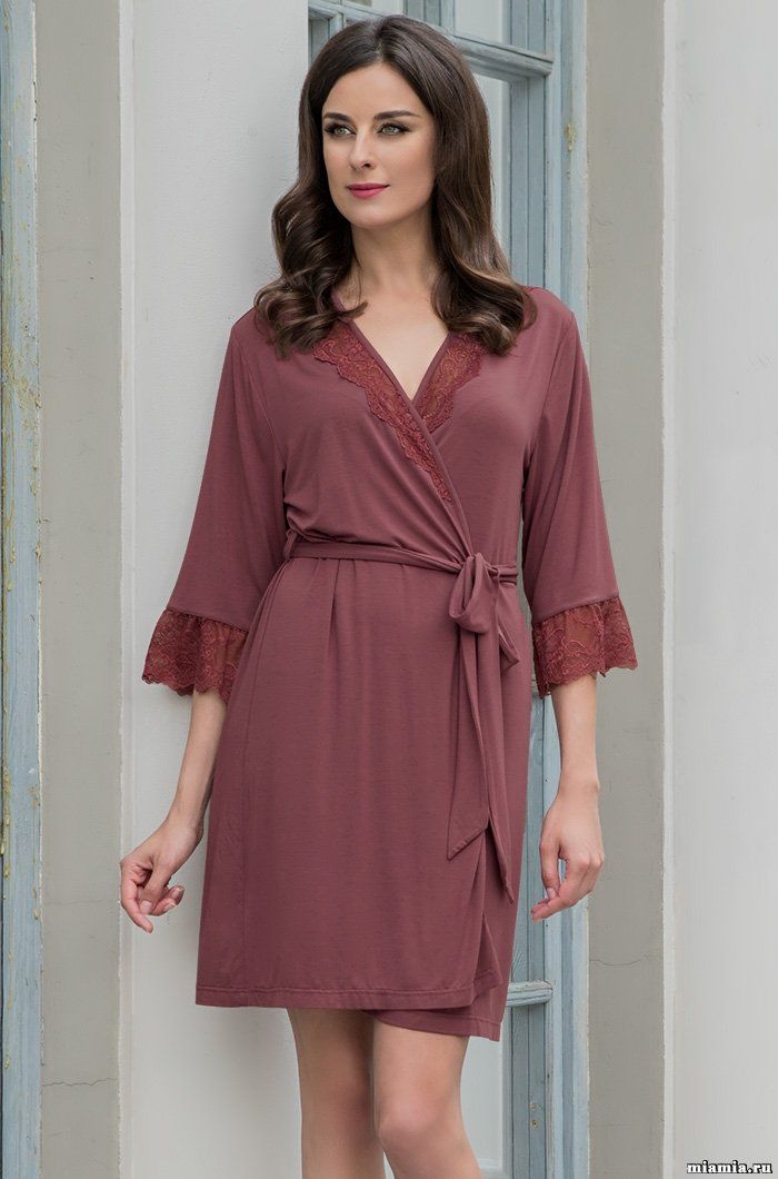 Короткий халат Mia-Diva 6353 "Karina" 